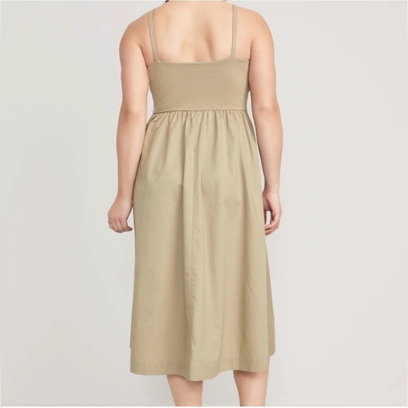 Old Navy Mixed Material Midi Dress - Picture 3 of 6